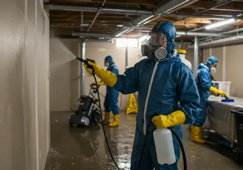 Basement Sanitization and Antimicrobial Treatment process in Fillmore, CA